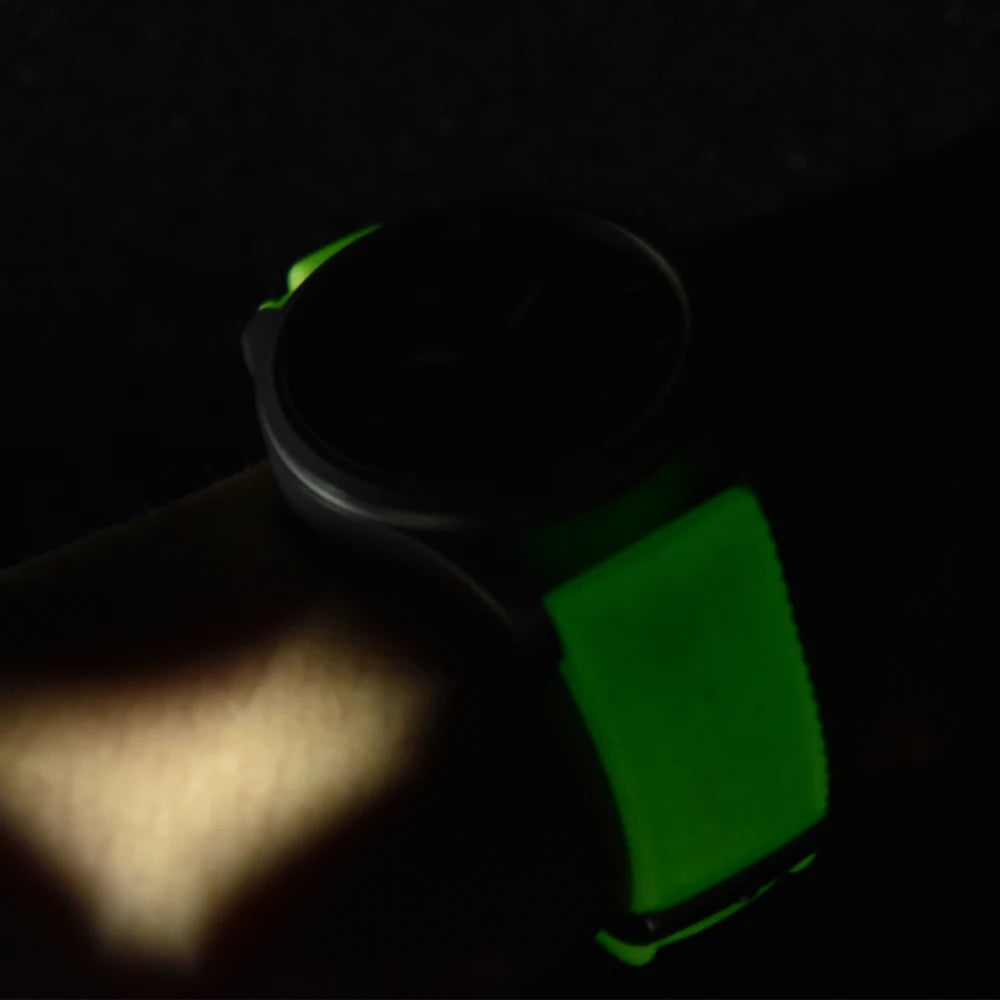 JUELONG Original Factory Design Glow Tropical Fluo Strap 20mm 22mm Quick Release Perfect Fit Flat End Universal FKM Rubber Strap