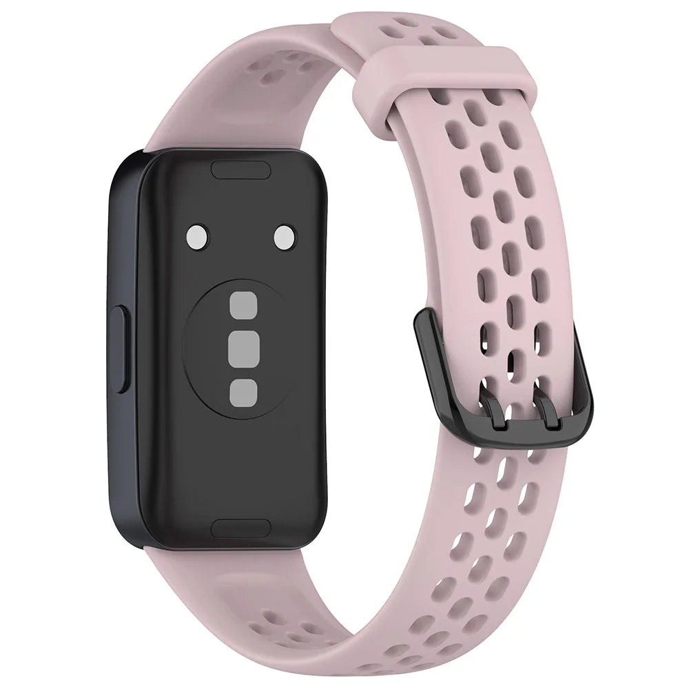 Breathable Silicone Watch Strap for Huawei Band 8/9/10