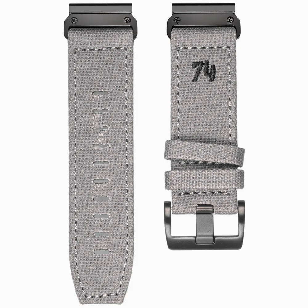 HEMSUT Canvas Quickfit Watch Band for Garmin (22-26mm)