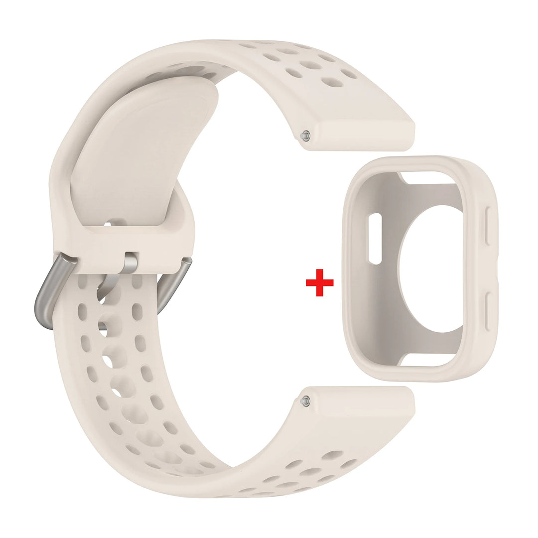 Silicone Strap with Protective Case for Amazfit Bip 6