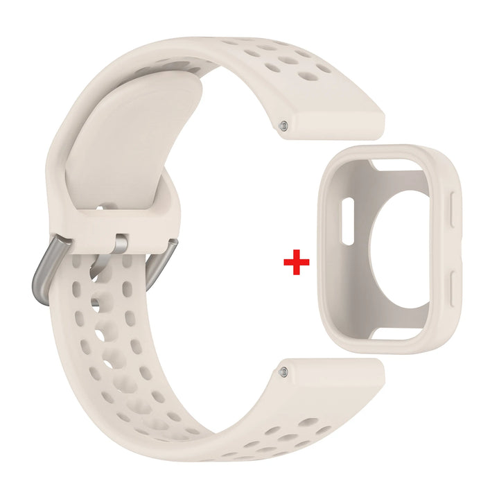 Silicone Strap with Protective Case for Amazfit Bip 6
