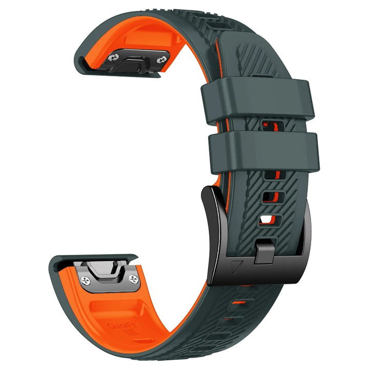 QuickFit Silicone Watch Strap 22/26mm for Garmin Fenix, MARQ, Epix & D2 Series