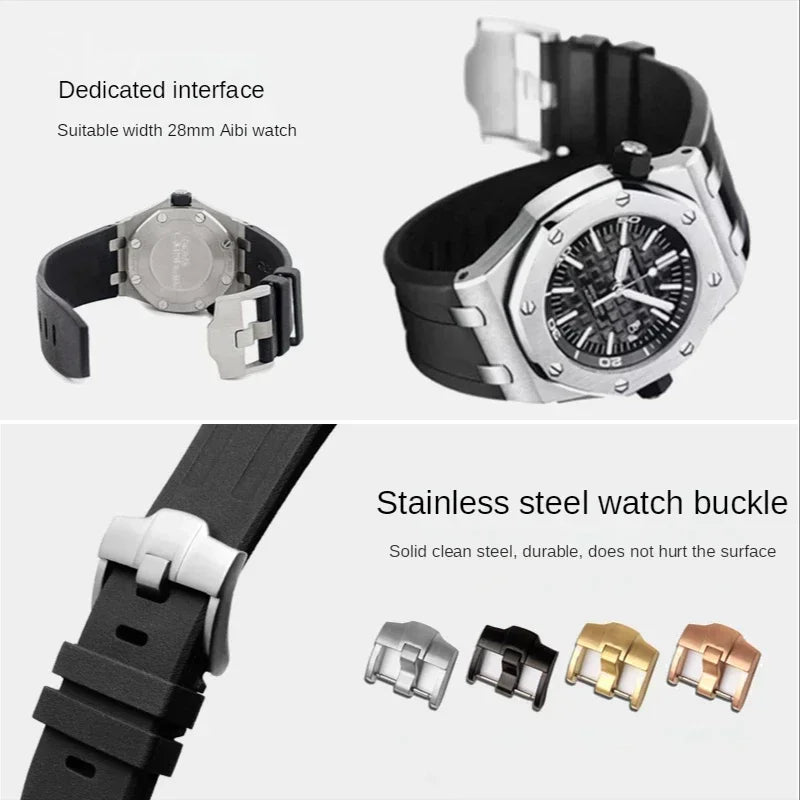 Audemars Piguet Royal Oak Offshore Rubber Watch Strap – 28mm, Silicone