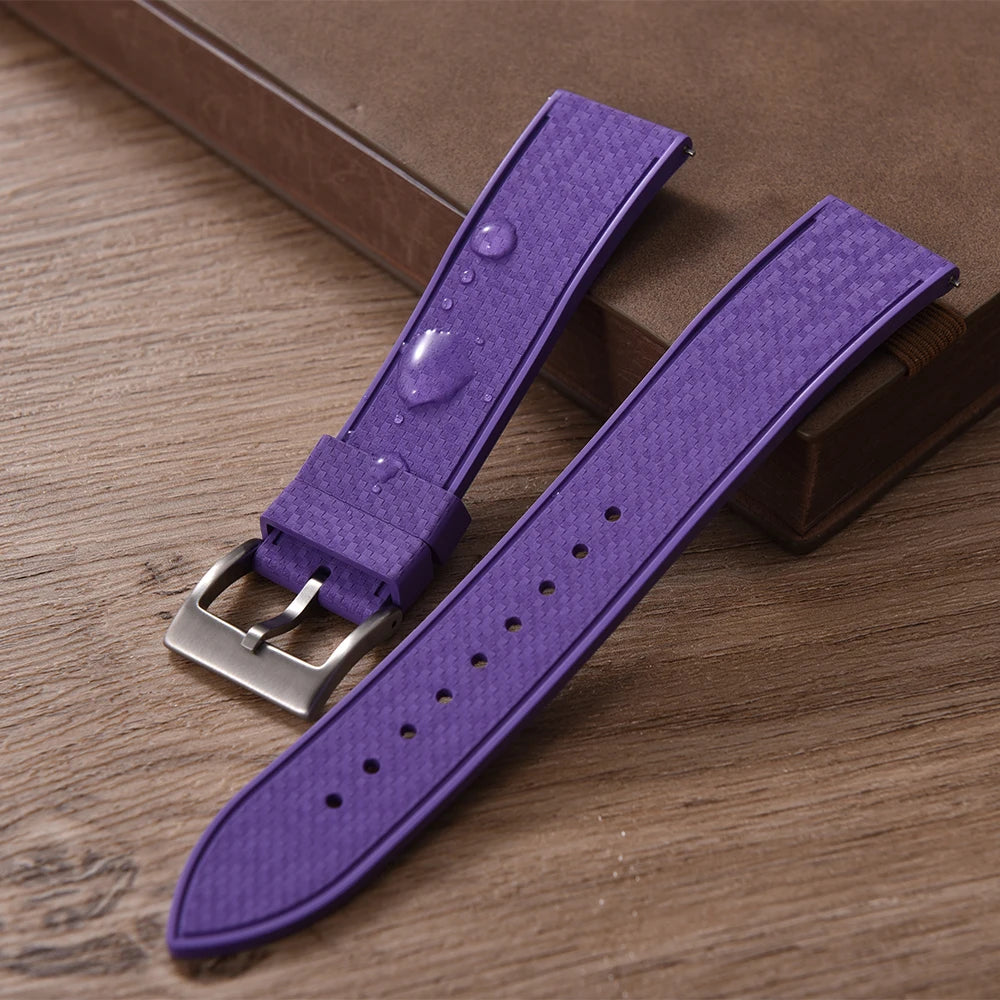 JUELONG Premium Grade FKM Rubber Watch Strap 20mm 22mm Quick Release Watch Bands Diving Waterproof Soft Wristband For Mosaic