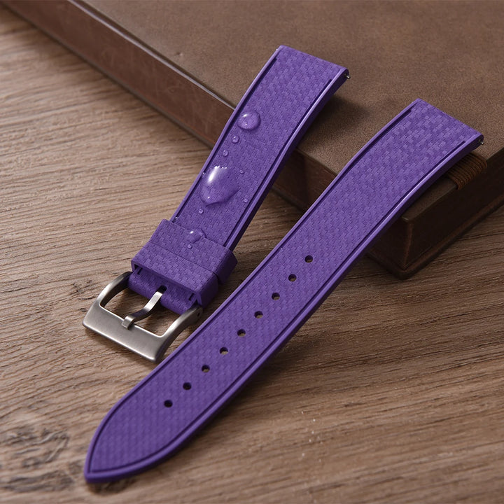 JUELONG Premium Grade FKM Rubber Watch Strap 20mm 22mm Quick Release Watch Bands Diving Waterproof Soft Wristband For Mosaic