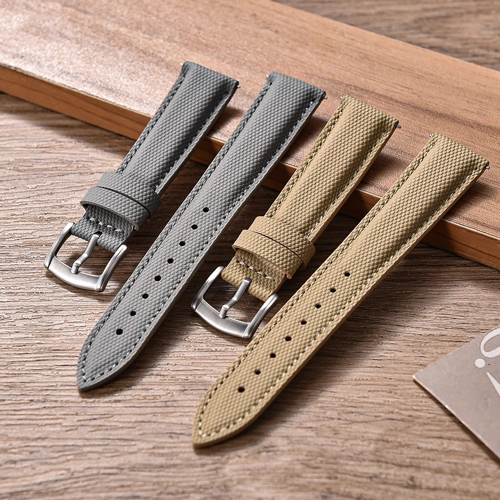 Quality Sailcloth Watch Strap18/19/20/22mm Quick Release Leather Band Waterproof Sailcloth Bracelet for Omega Seiko Cartier Belt