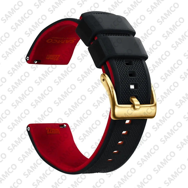 Quick Release Silicone Watch Band 18–22mm