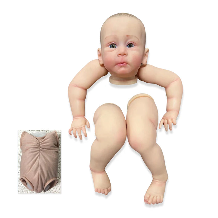 24″ Hulexy Realistic Finished Reborn Baby Doll – Painted Vinyl with Veins
