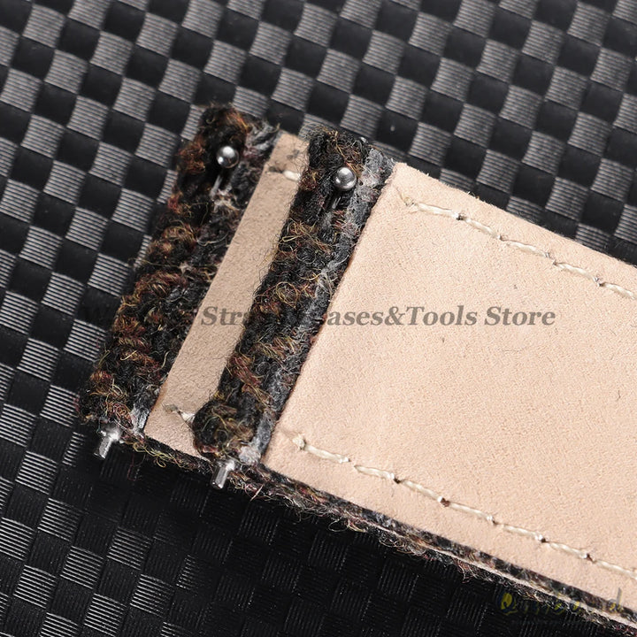 Tweed Sailcloth Watch Band Strap 18mm 20mm 22mm for Omega for Seiko Quick Release Weave Bracelet for Men Women Watch Accessories