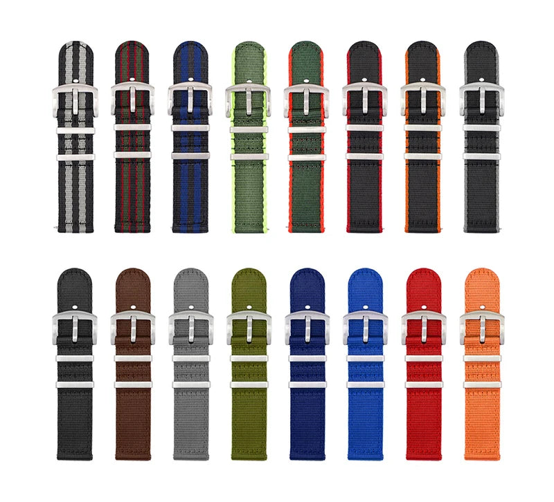 Nylon Strap Watch Band for Huawei Watch3 Pro GT2 Wristband for Samsung Galaxy Watch 4 Quick Release 18mm 20mm 22mm 24mm Strap