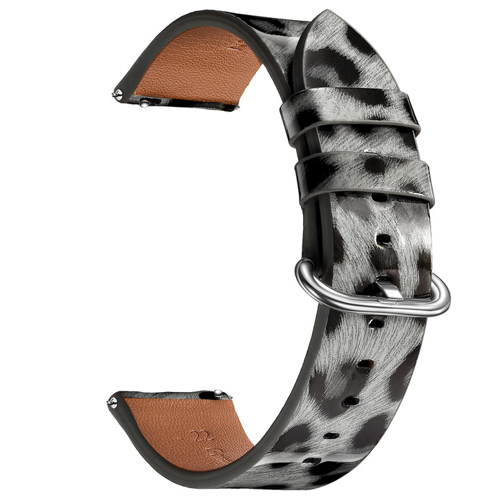 Leopard Print Leather Watch Strap 20/22mm (Quick Release)