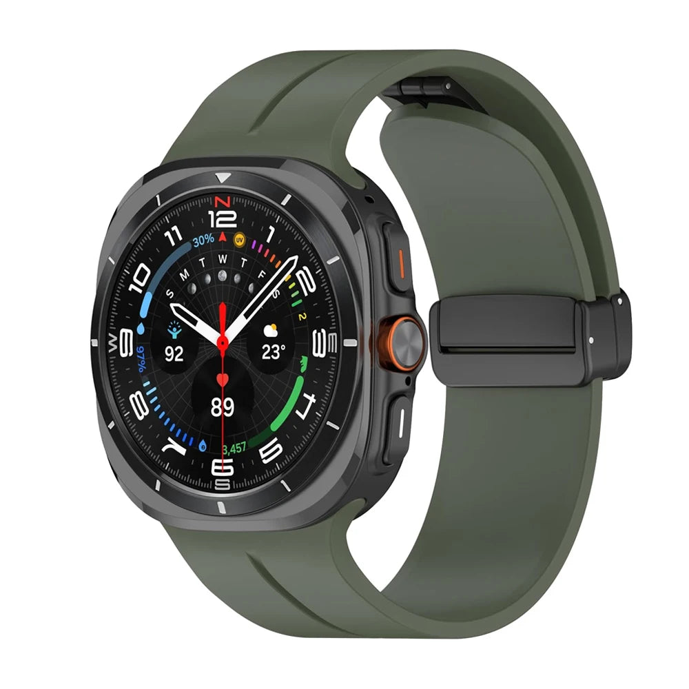 Straps For Samsung Galaxy watch Ultra 47mm smartwatch Accessories Silicone Magnetic Bracelet correa galaxy watch 7 ultra Band