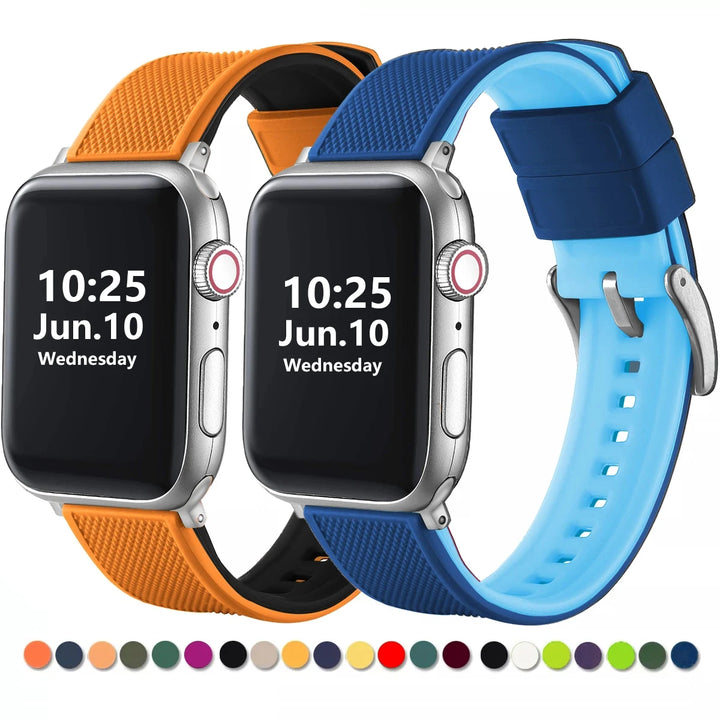 New Silicone Rubber Apple Watch Band 38–45mm