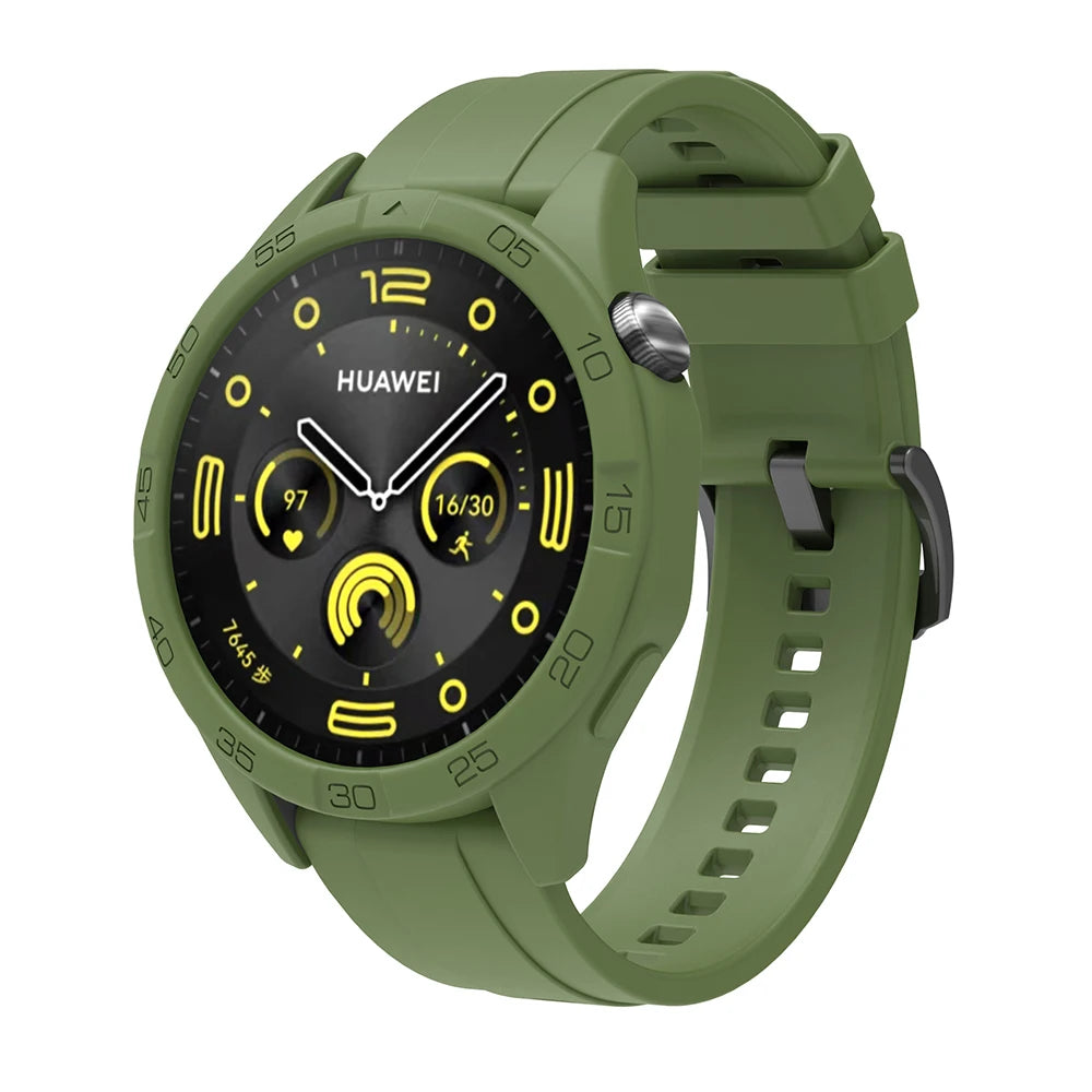Silicone Strap & Protective Case for Huawei Watch GT4/GT5/GT6 – 46mm