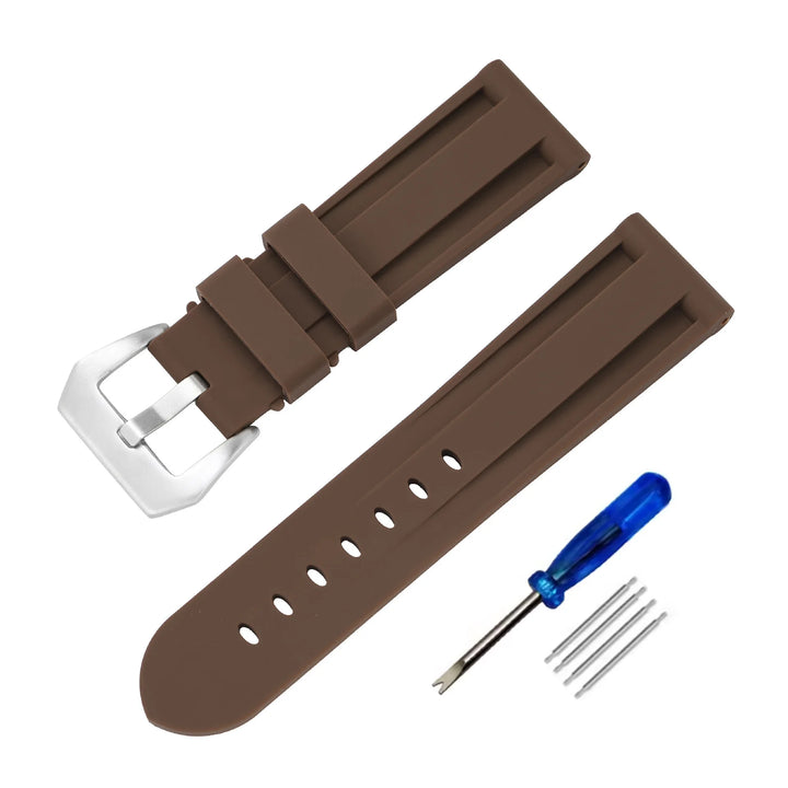 Soft Silicone Rubber Watch Band 20–26mm for Panerai