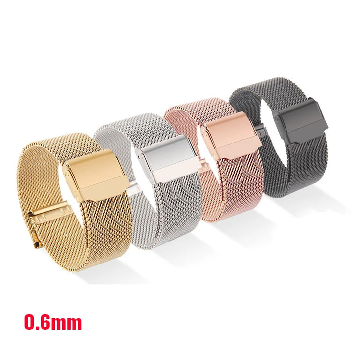 1.0mm/0.6mm Mesh Milanese Stainless Steel Watch Strap – Universal (8-24mm)