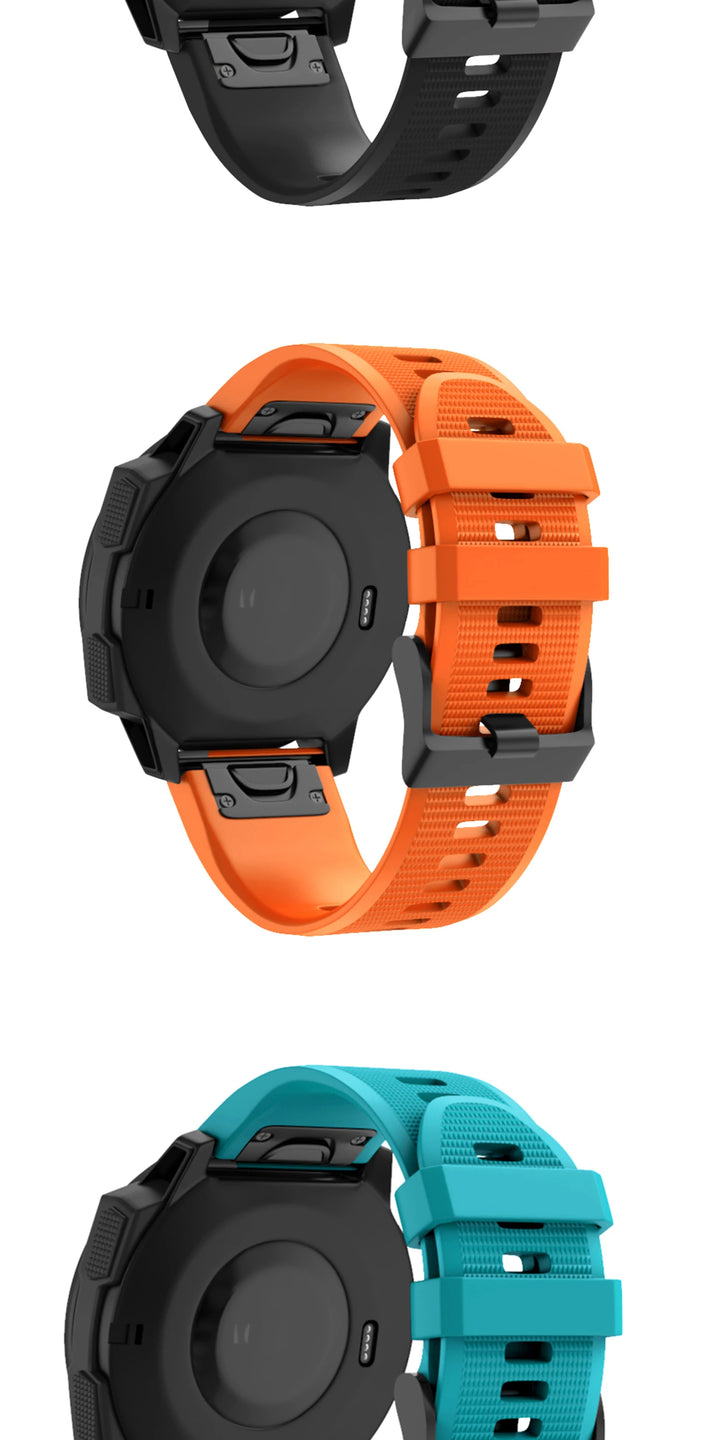 QuickFit Silicone Watch Strap 20/22/26mm for Garmin Fenix & Epix Gen2