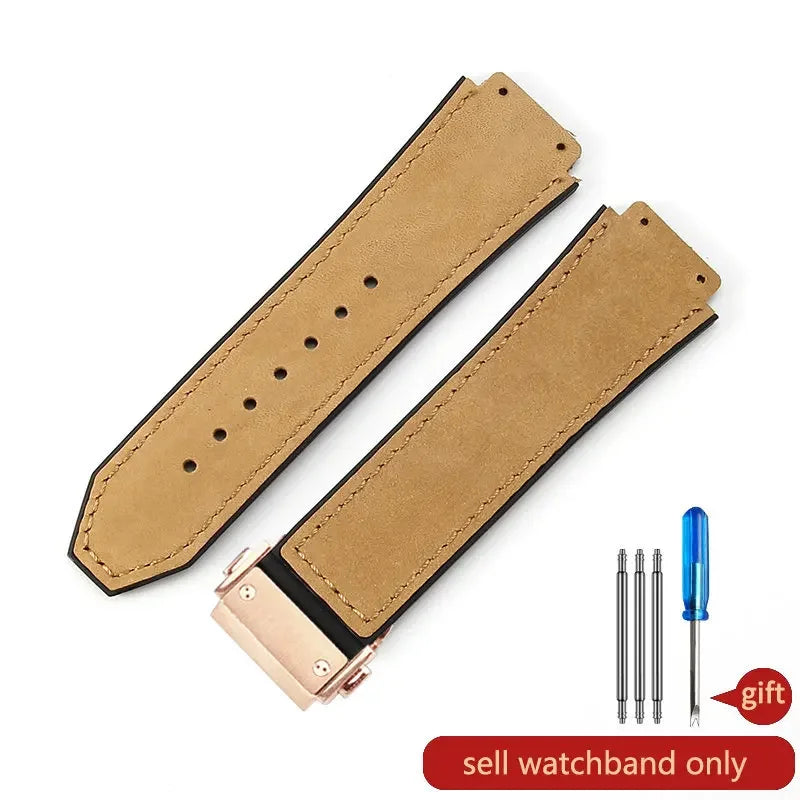 Hublot Big Bang Yuki Leather Watch Strap – Waterproof Suede, Durable