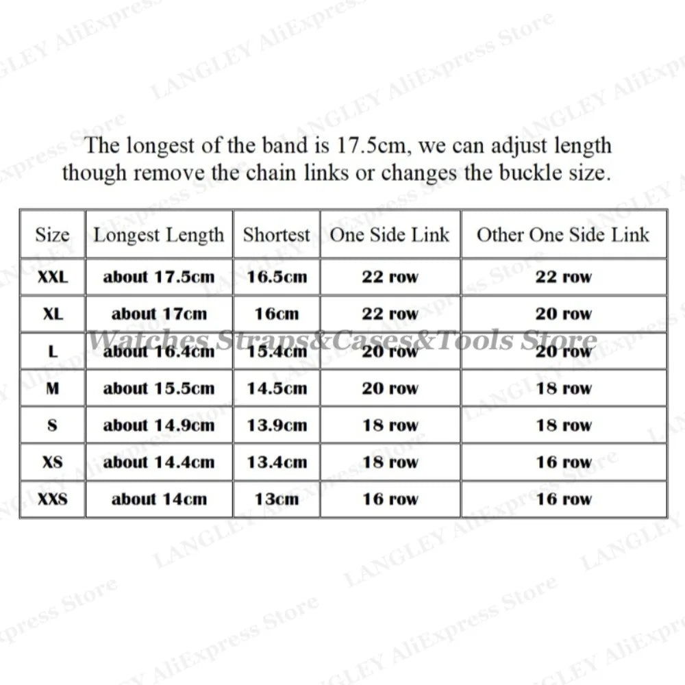 Shark Mesh Steel Watch Strap – 18–24mm for Seiko & Omega, Sport/Diving