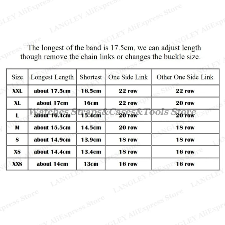 Shark Mesh Steel Watch Strap – 18–24mm for Seiko & Omega, Sport/Diving
