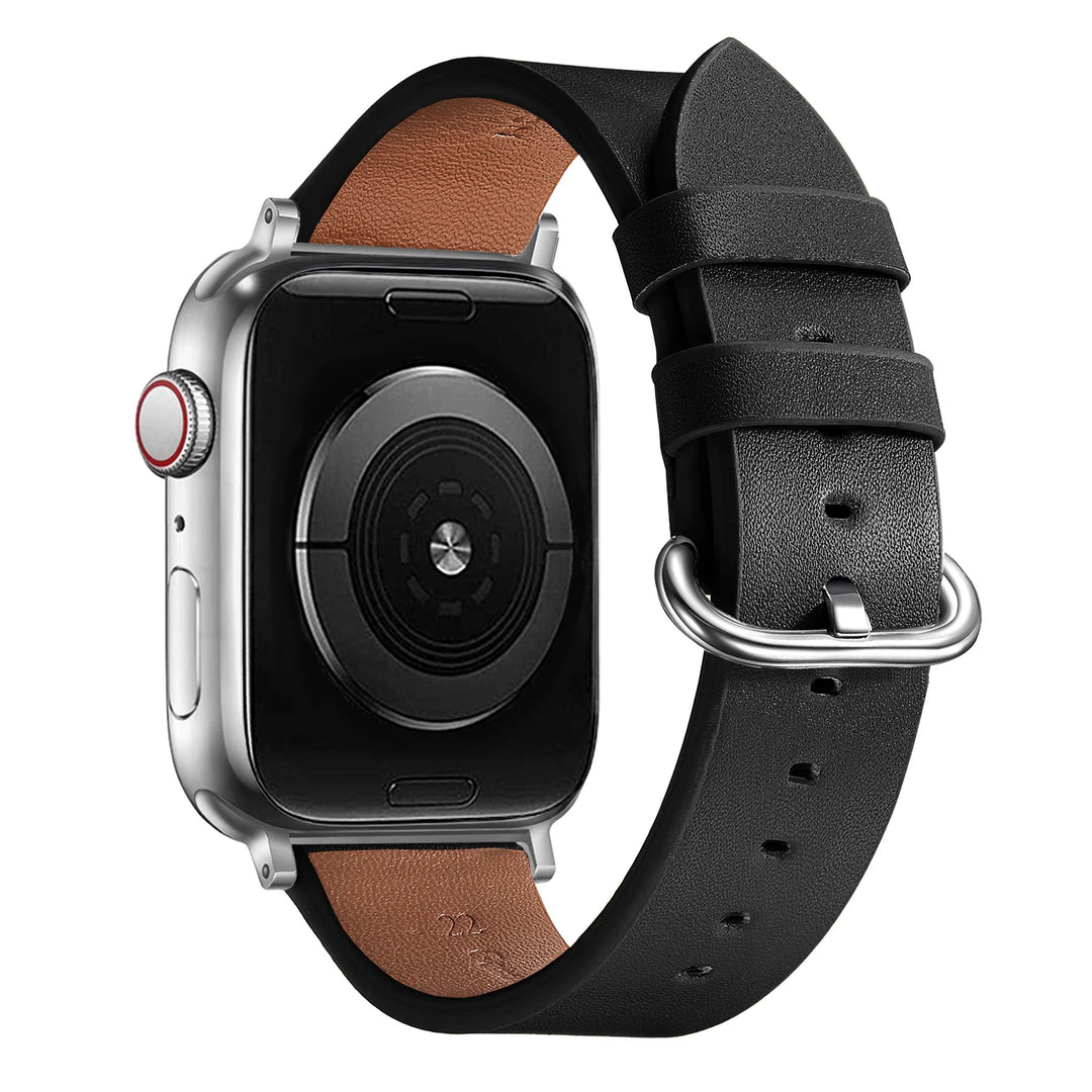 Leopard Leather Apple Watch Band for Women 38–49mm