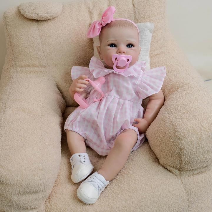 18″ Bettie Realistic Reborn Baby Doll (Soft Touch, Hand‑Rooted Hair)