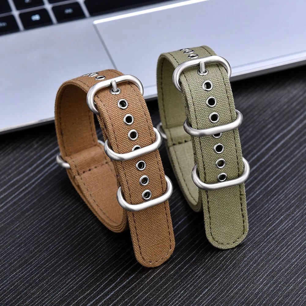 Nylon Army Watch Band 18–22mm