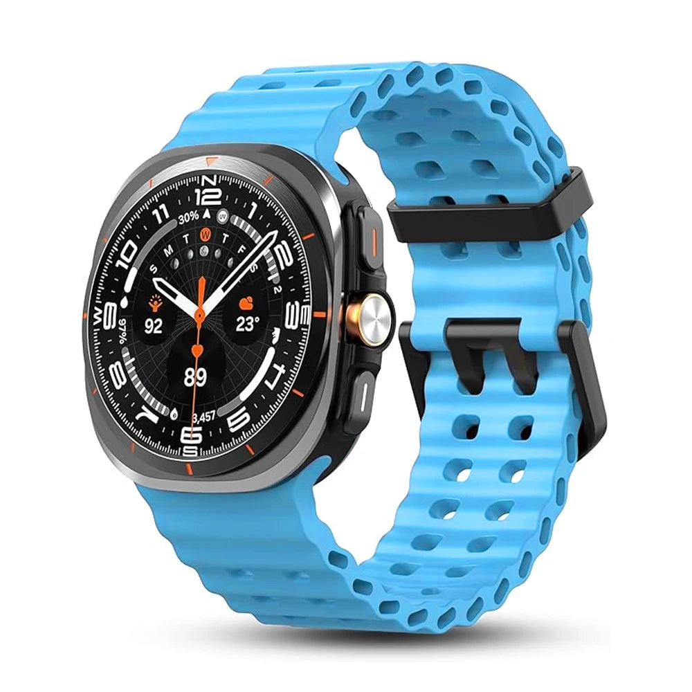 Marine Silicone Samsung Galaxy Watch Strap – 47mm Sport for Galaxy Watch 7 Ultra