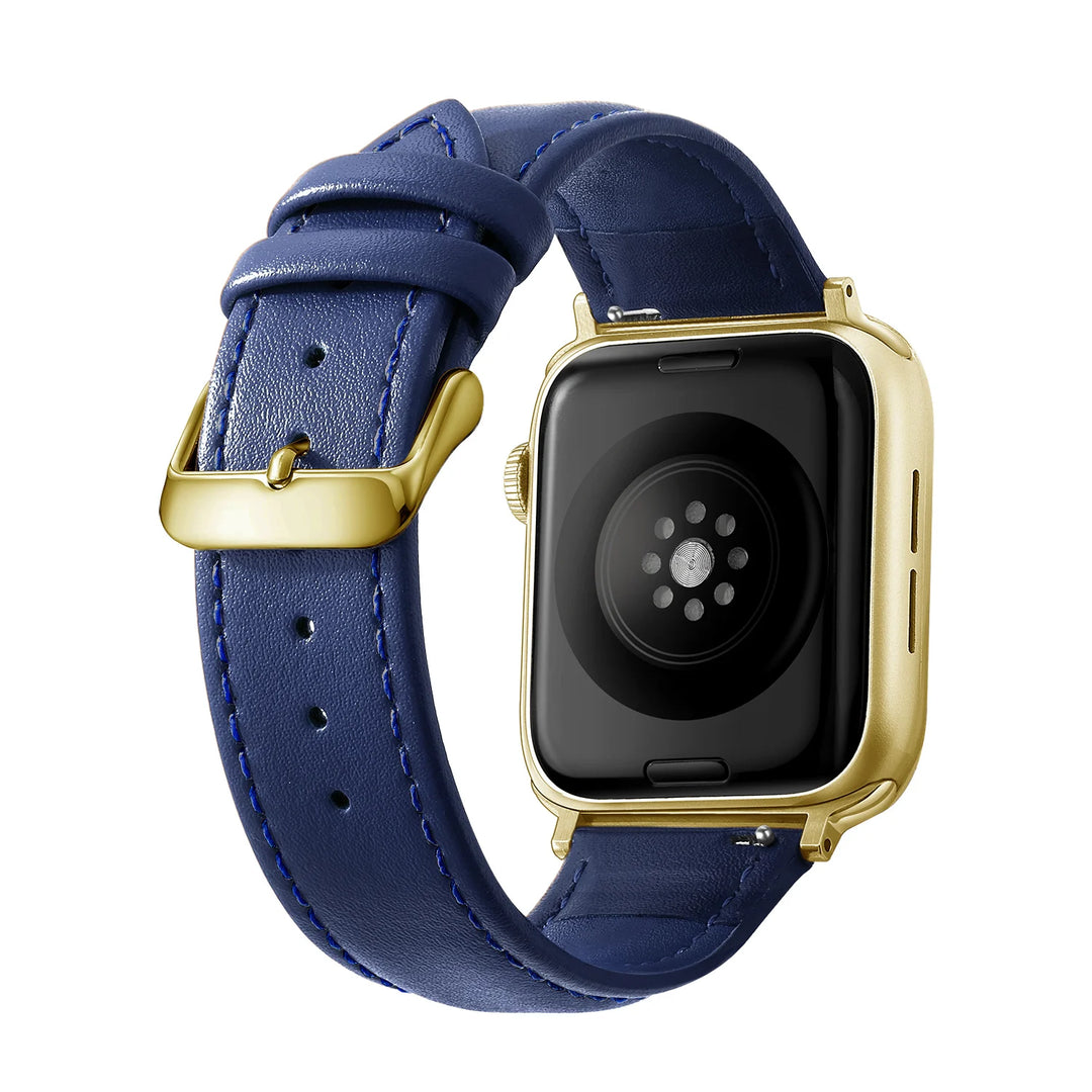 Genuine Leather Apple Watch Band 40–49mm for iWatch Series 3–8 & Ultra