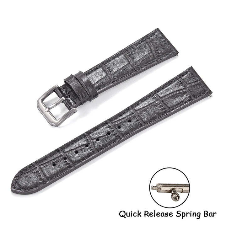 16/18/19/20/21/22mm Quality Leather Watch Bands Slub Pattern Leather Strap Universal Watchbands Accessories for Men Women Bands