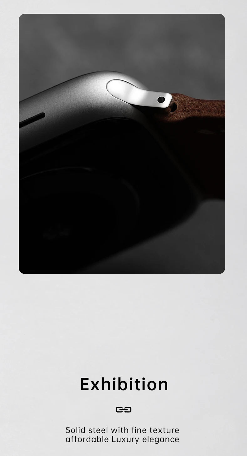 2pcs 316L Stainless Steel Adapter For Apple Watch Ultra 49mm Series 9 8 7 6 5 SE 45mm 44mm 41mm 40mm Apple Watch Band Connector