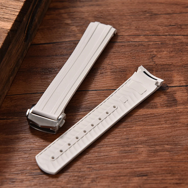 Premium FKM Rubber Watch Strap – 20mm, PFAS-Approved, Multi-Color for Omega Seamaster 300