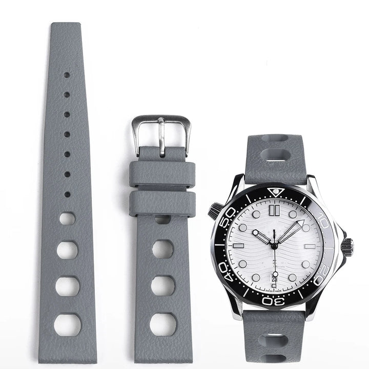 New FKM Originality Fluororubber Watch Strap 20mm 22mm Quick Release For Men Diving Watchbands