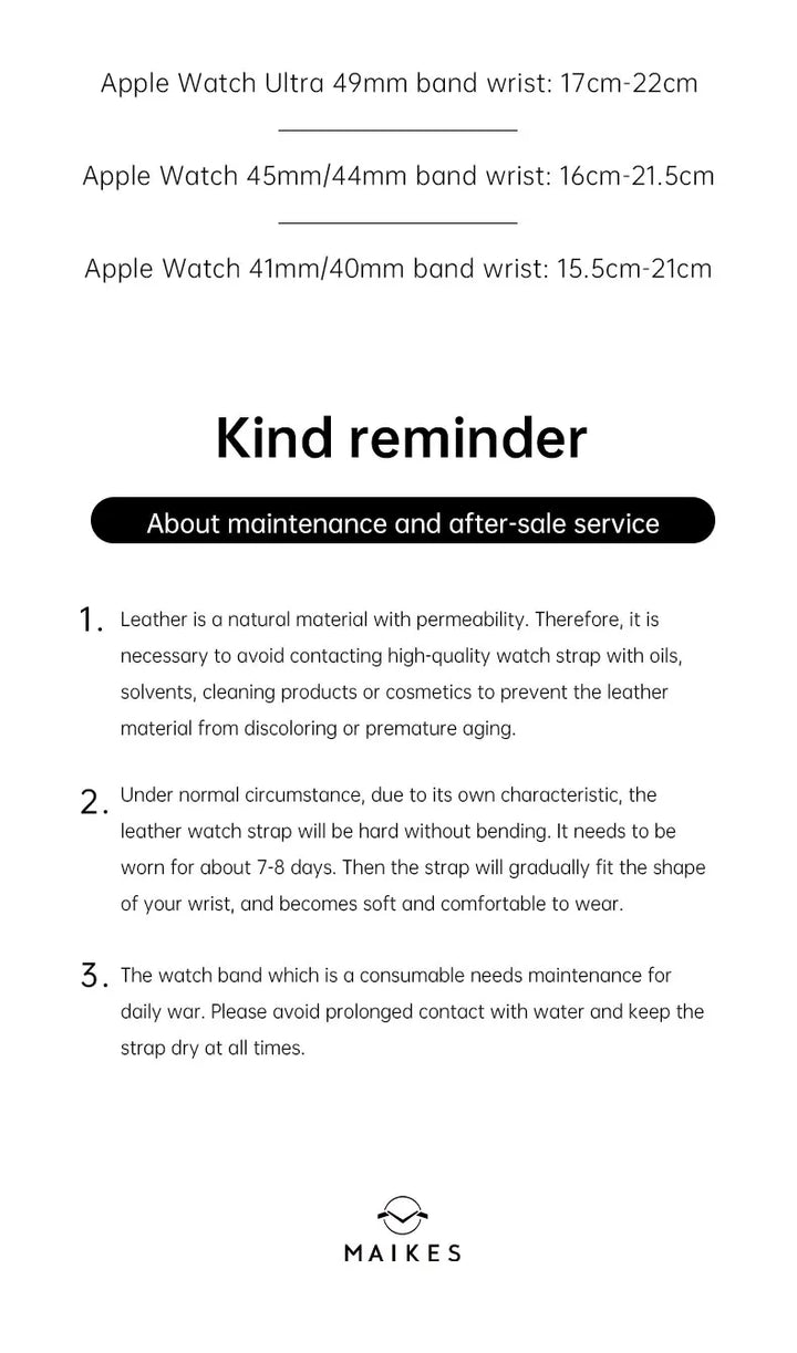 Apple Watch Luxury Cow Leather Strap For Ultra 2 49mm Band Series 9 8 7 6 5 SE 45mm 44mm 41mm 40mm Handmade Watchbands