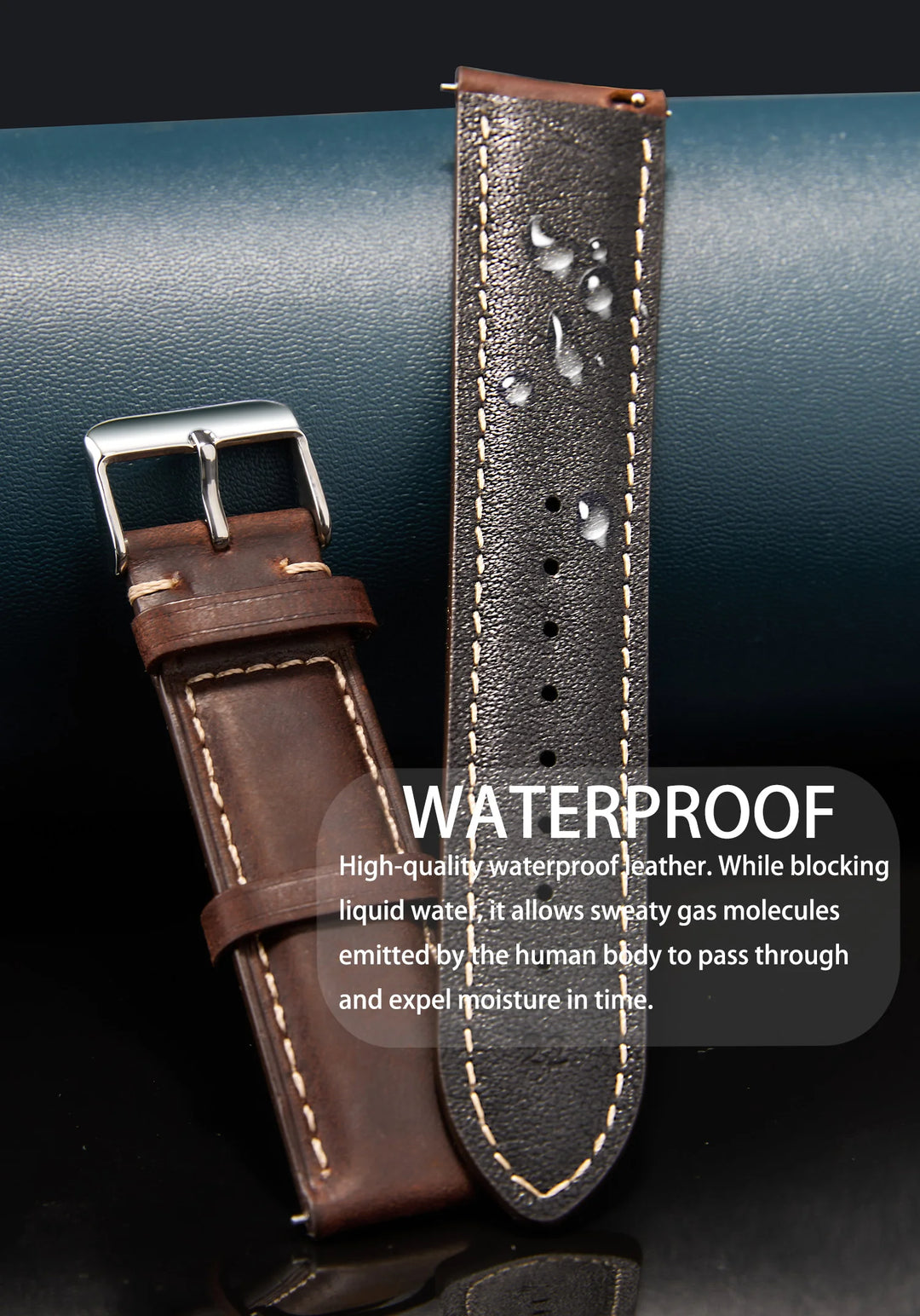 Wax Vintage Leather Watch Strap 14–24mm