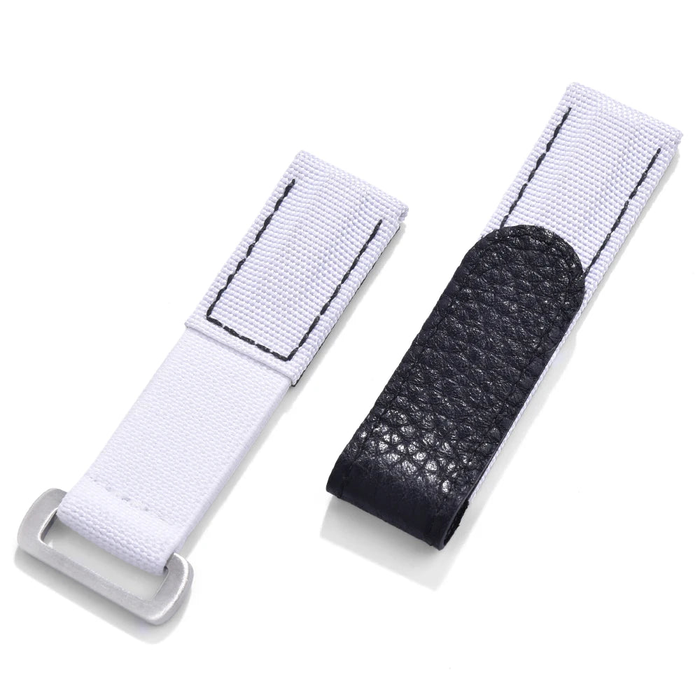 Nylon Strap 20mm Hook and Loop Fastener Watch Band Military Nylon Wristbelt Leather Bracelet for Omega Seiko Tudor MenWomen Belt