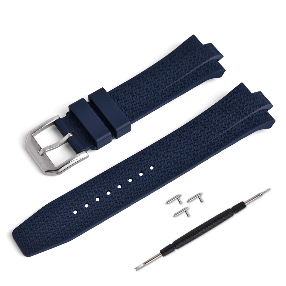 FKM Fluoro Rubber Watch Strap – Quick-Release, Convex End for Citizen NJ0150/NJ0151 ME Series