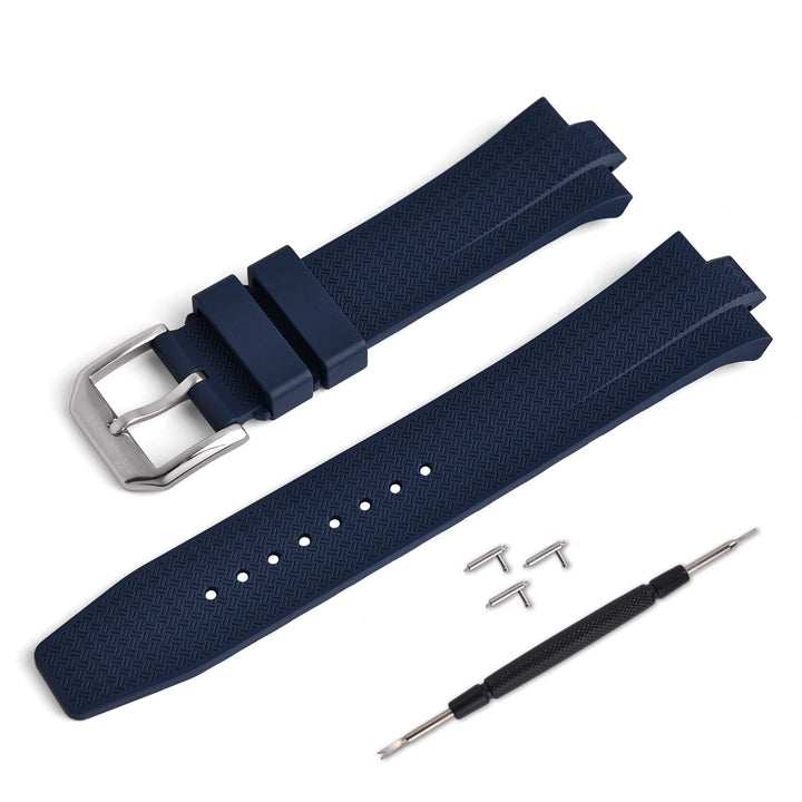 FKM Fluoro Rubber Watch Strap – Quick-Release, Convex End for Citizen NJ0150/NJ0151 ME Series