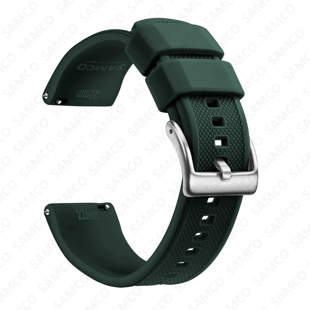 Quick Release Silicone Watch Band 18–22mm