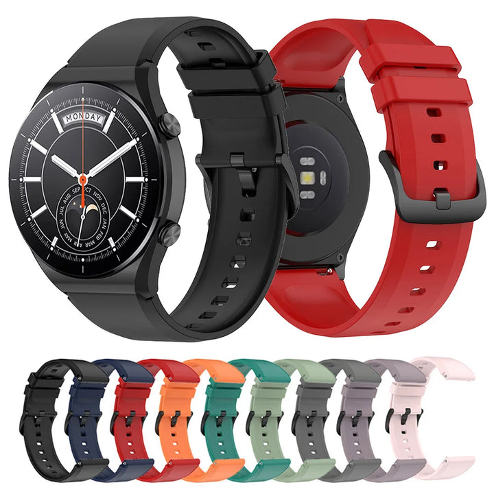 22mm Silicone Strap for Xiaomi Watch S1/S1 Active/S3/S4 & Watch Color 2
