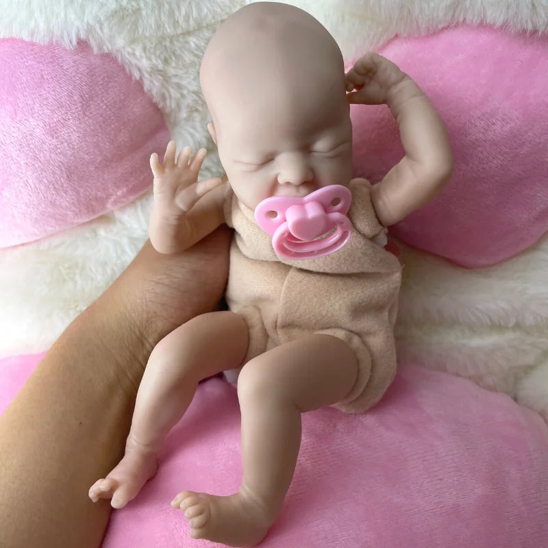 9″ Wee Patience Mini Reborn Doll Kit – Unpainted Vinyl DIY Parts