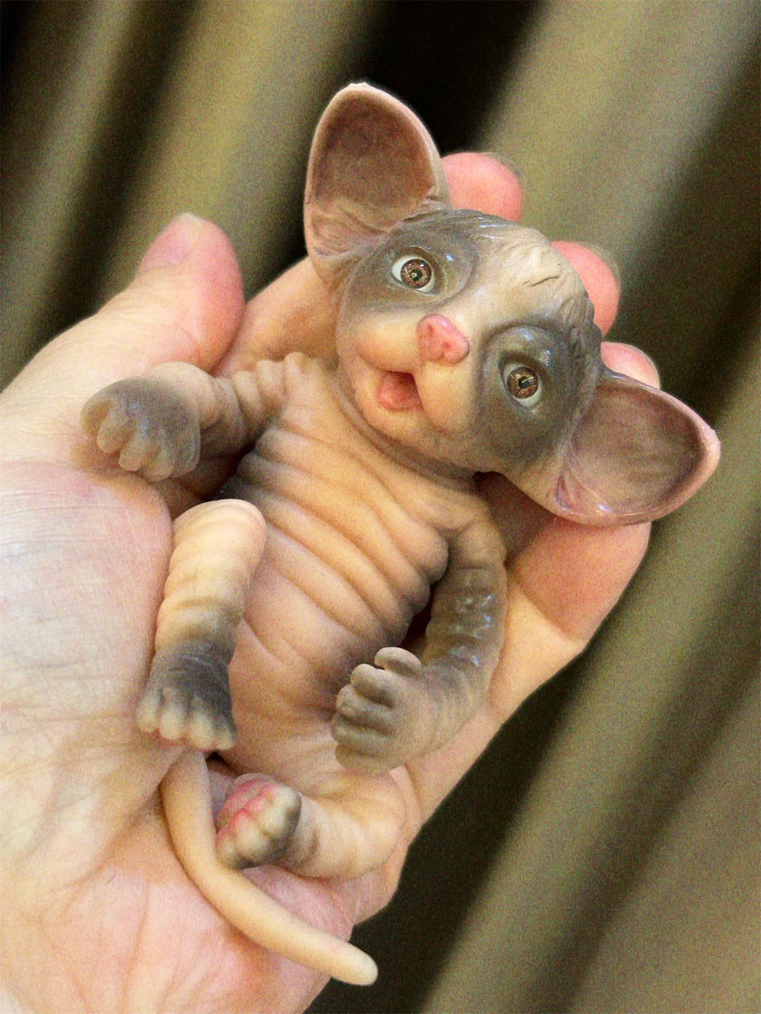 10–11 cm Mini Silicone Tiger Reborn Doll