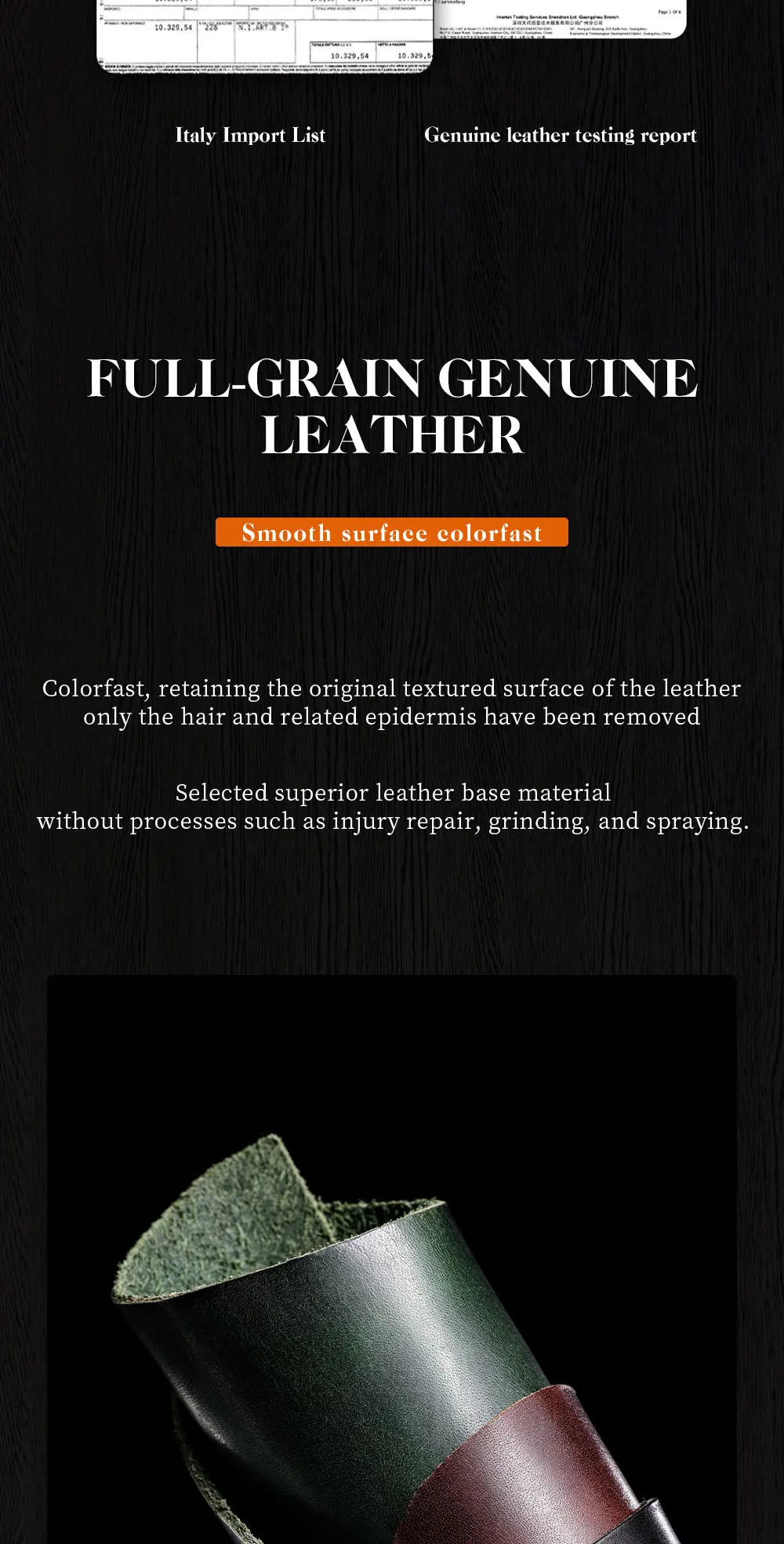 Bicolor Leather Apple Watch Band Series 10 & Ultra 41–49mm – MAIKES