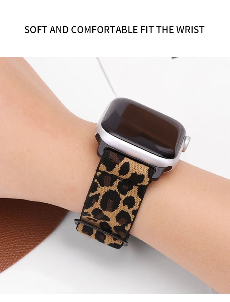 Stretchy Double-Layer Loop Apple Watch Band 38–45mm for Series 1–8