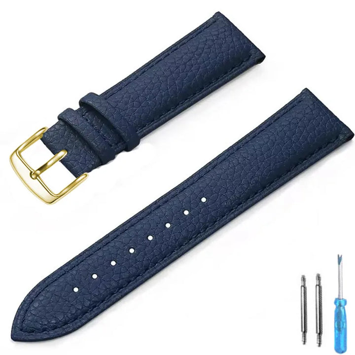 Genuine Leather Watch Band 12mm 14mm 16mm 18mm 20mm Watch Strap for Man Women High-quality Wrist Watchband + Tool