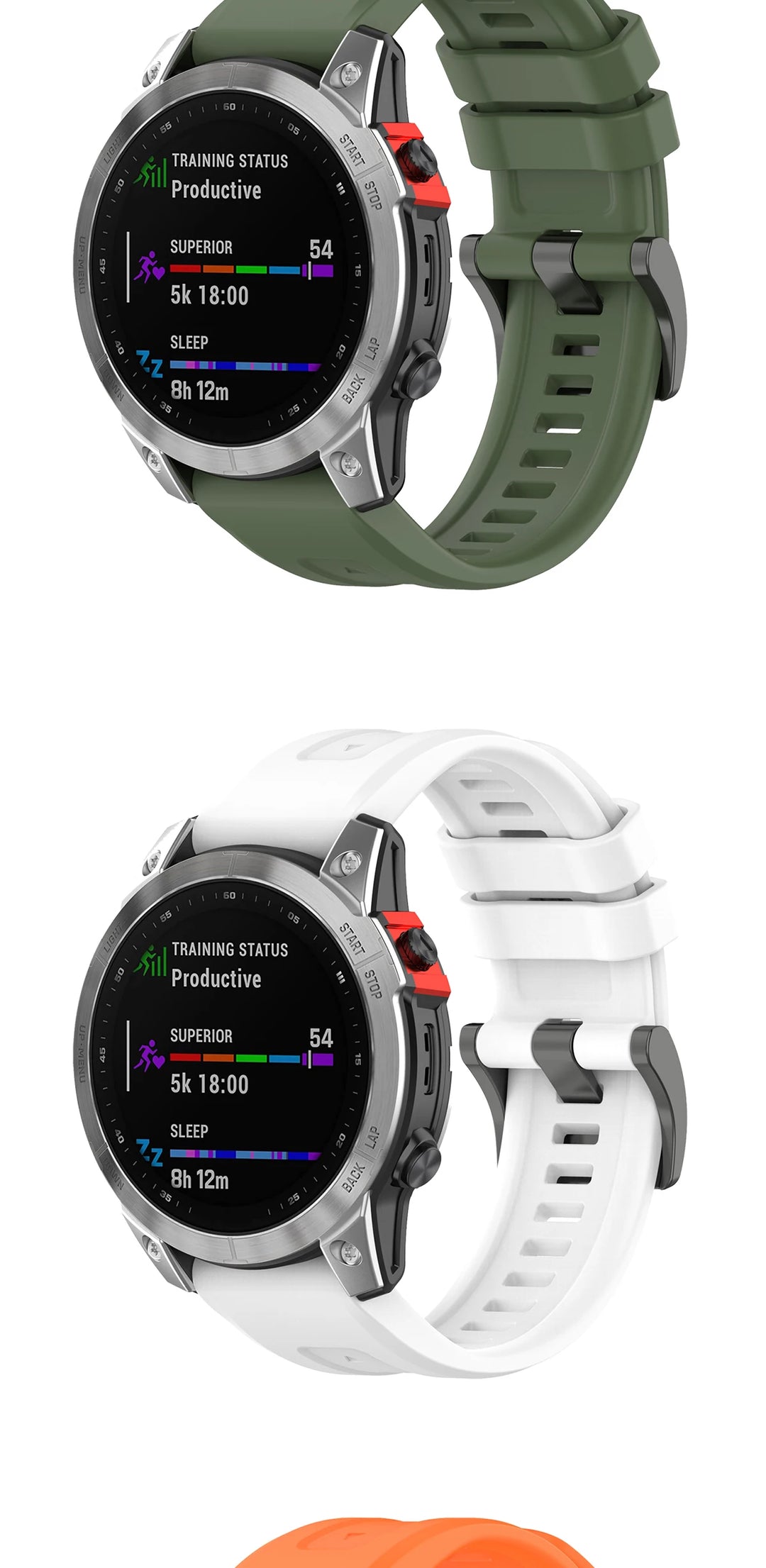 Silicone QuickFit Watch Strap 20/22/26mm for Garmin Fenix & Forerunner Series