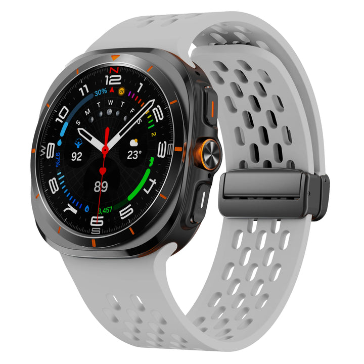 Breathable Silicone Magnetic Strap for Samsung Galaxy Watch Ultra 47mm