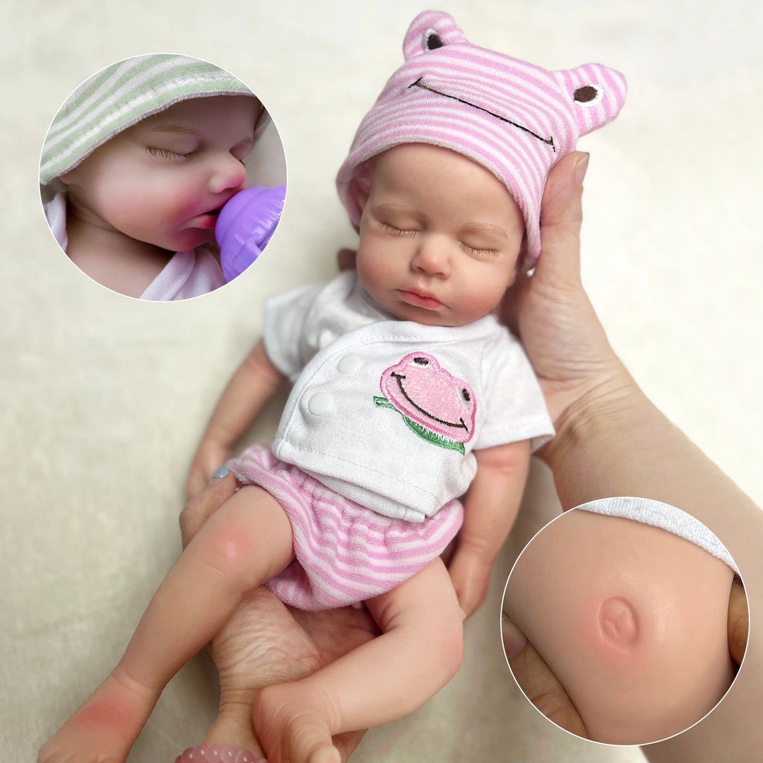 Loulou Open‑Mouth Full Body Reborn Baby Doll – Soft Silicone, Boy & Girl Options