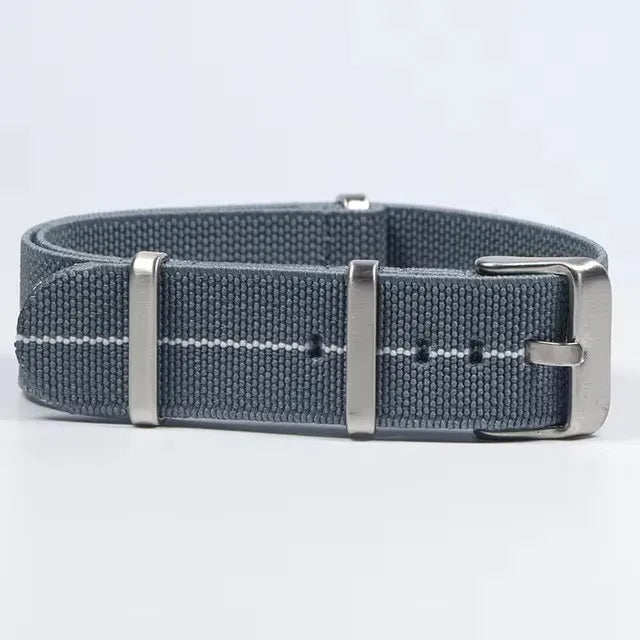 Trendy Nylon Military Watch Strap – 18/20/22mm Elastic French Troops Style