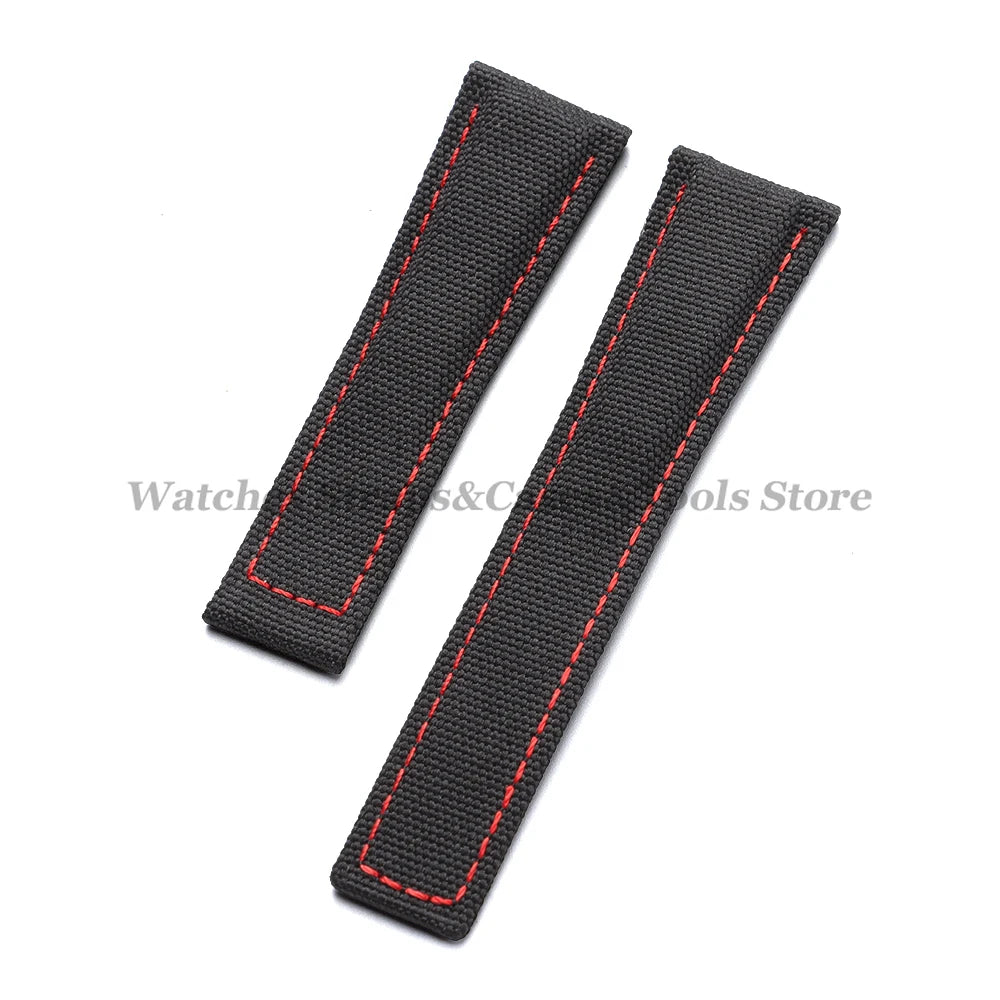 Canvas Nylon Strap (20–22mm) – Folding Buckle Sport